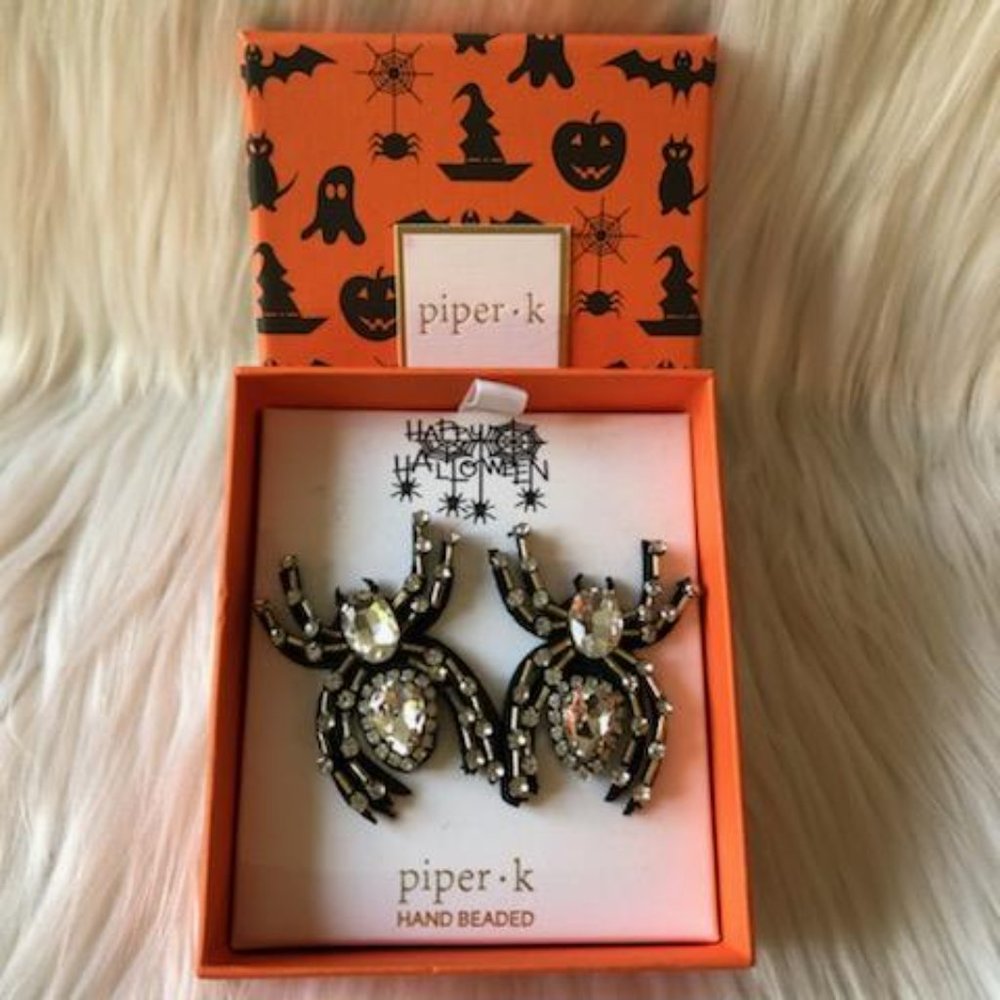 Piper K Stone Accent Spider Earrings